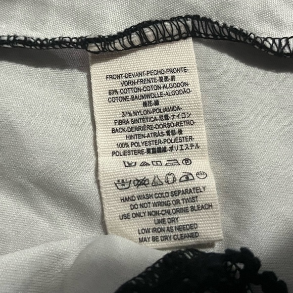 Free People Black Lace Overlay Night Out Dress Size 4 - Picture 5 of 5